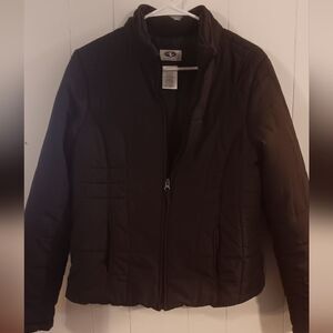 Athletic Works Women's Dark Brown Puffer Jacket Size Medium